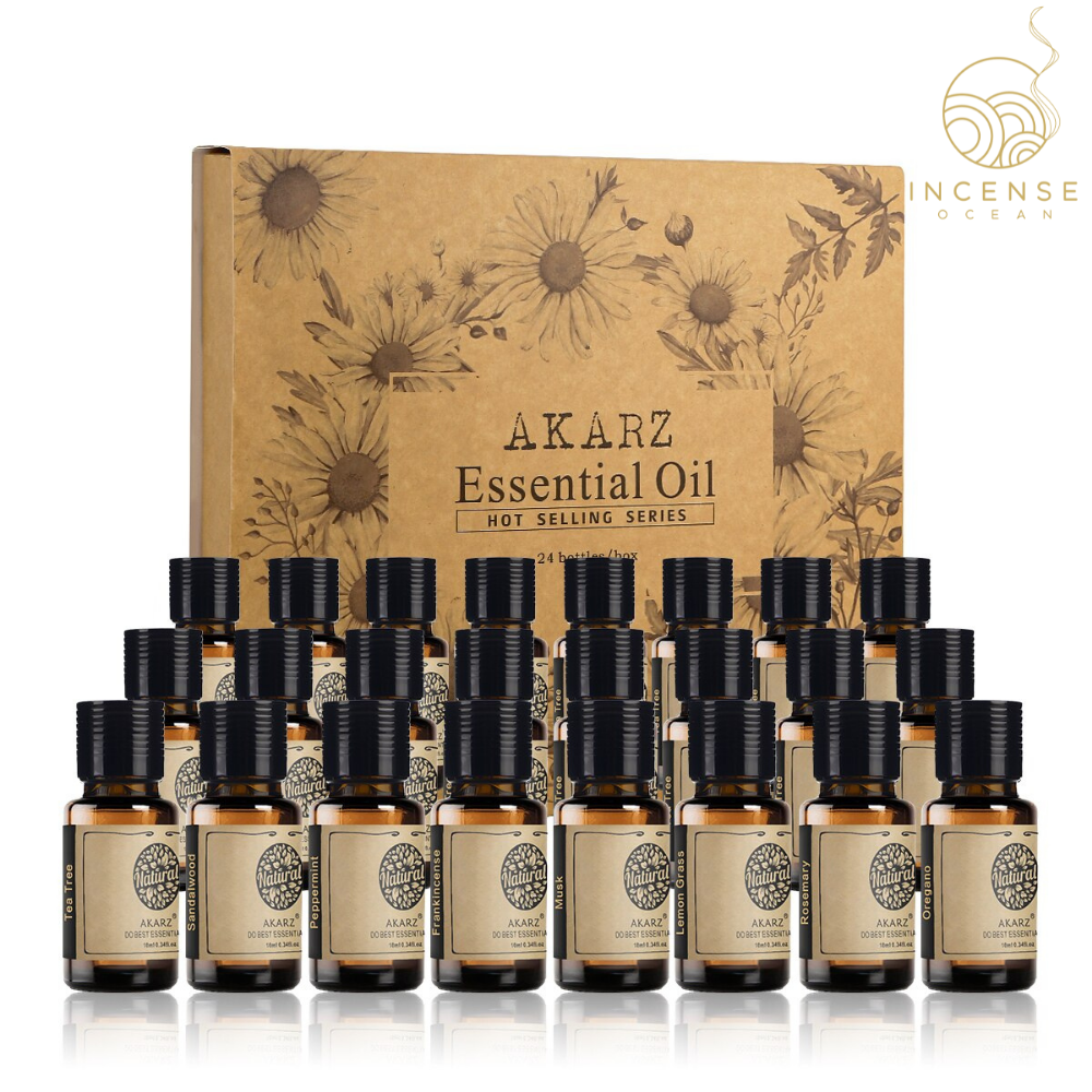 Flower Series Essential Oils For Burners Set of 24