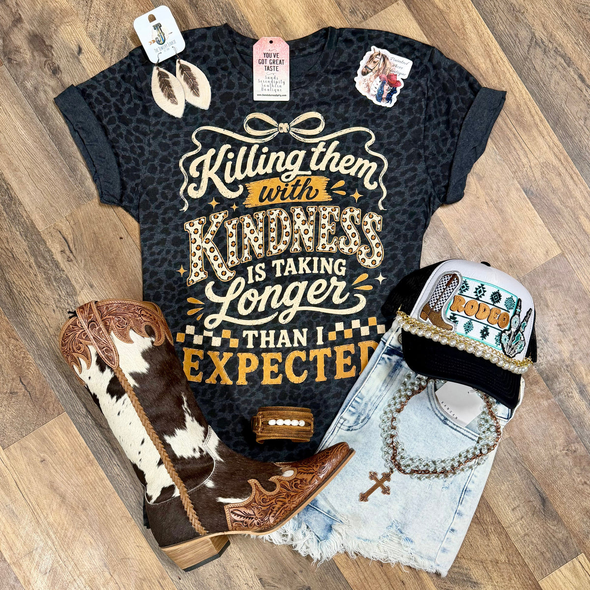 Killing Them With Kindness | Funny Country Graphic T-Shirt