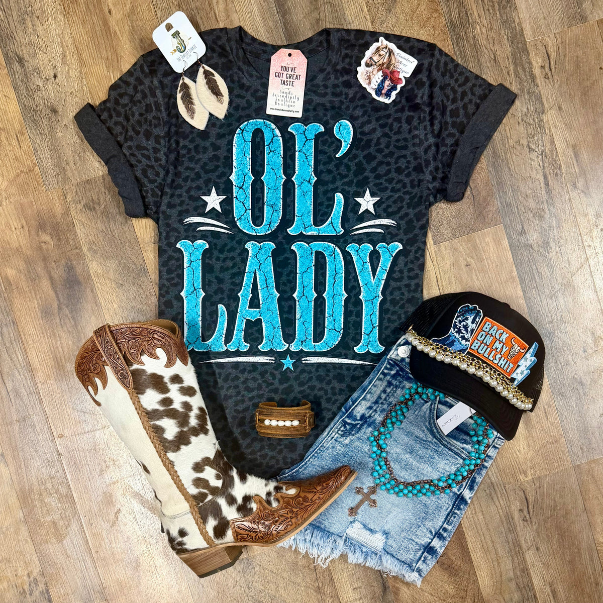 Ol’ Lady | Country Race Nights Graphic T-Shirt