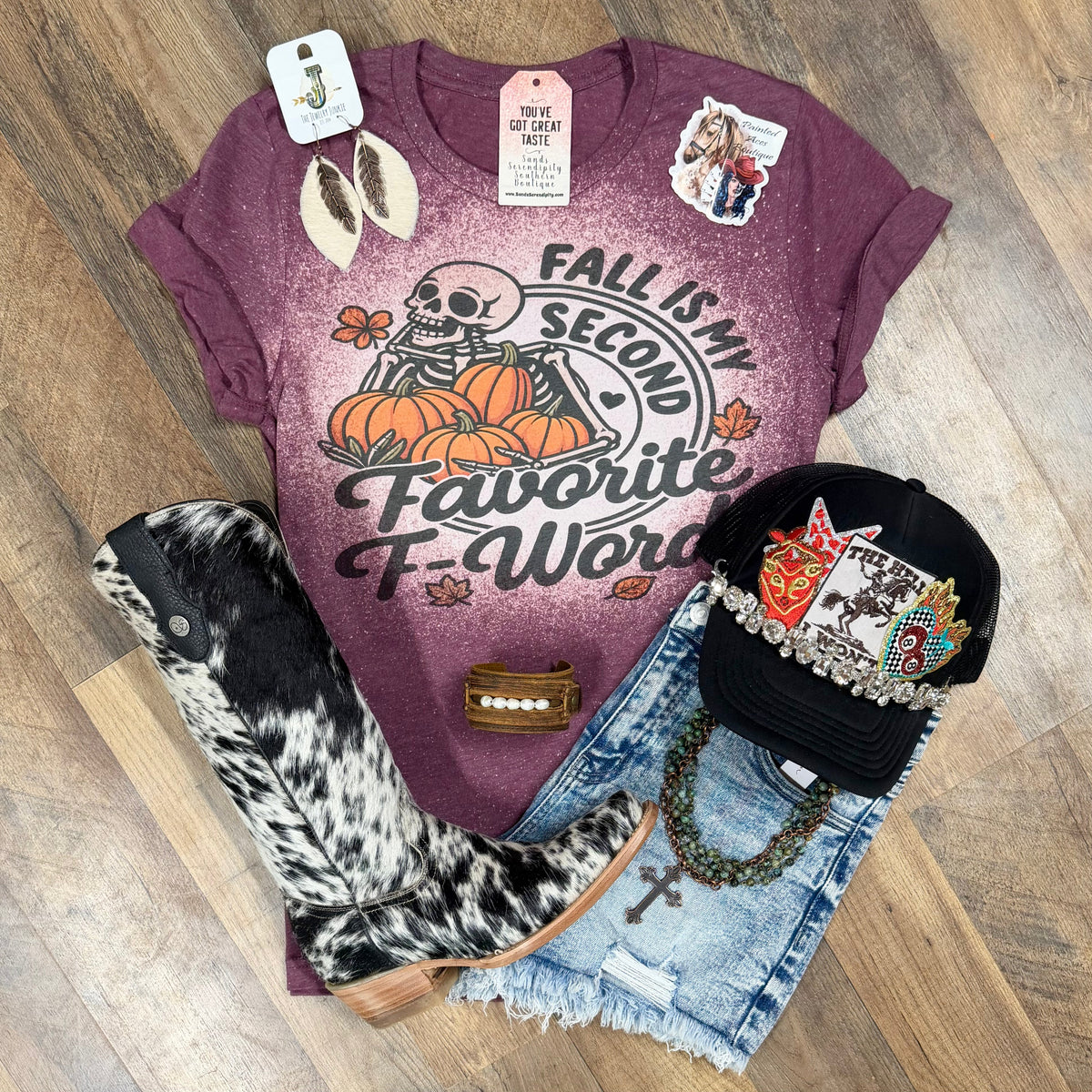 Fall Is My Second Favorite F Word | Fall Vibes Graphic T-Shirt