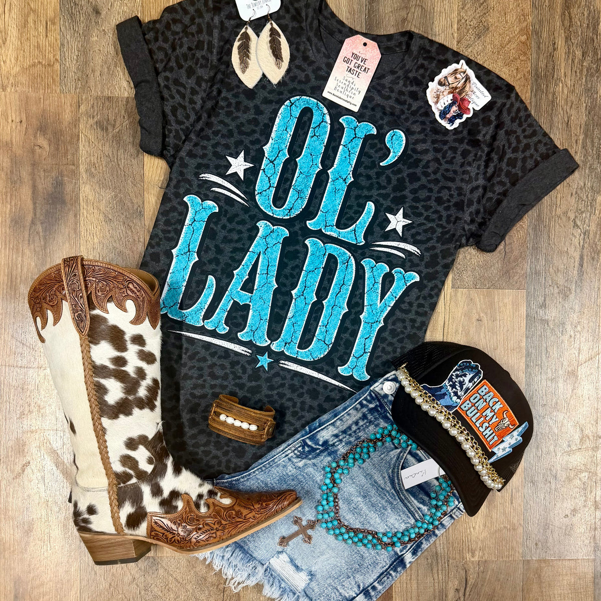 Ol’ Lady | Country Race Nights Graphic T-Shirt