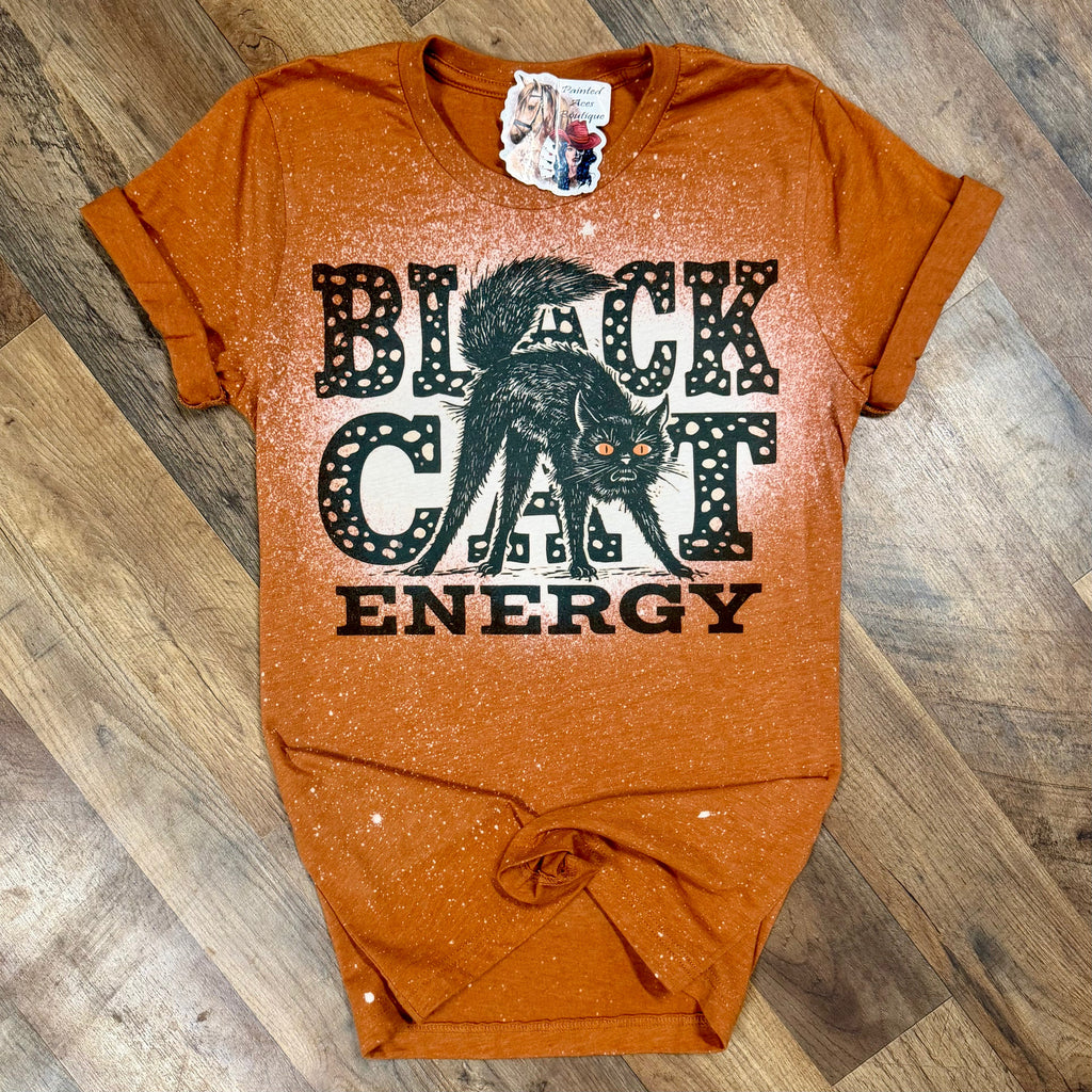 Black Cat Energy | Fall Vibes Graphic T-Shirt