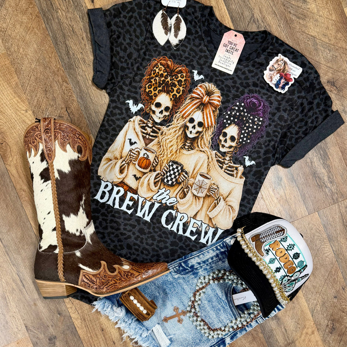 The Brew Crew | Fall Vibes Graphic T-Shirt