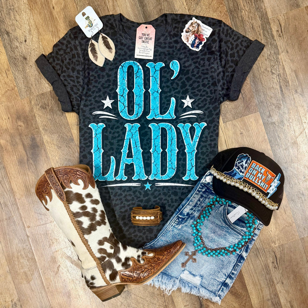 Ol’ Lady | Country Race Nights Graphic T-Shirt