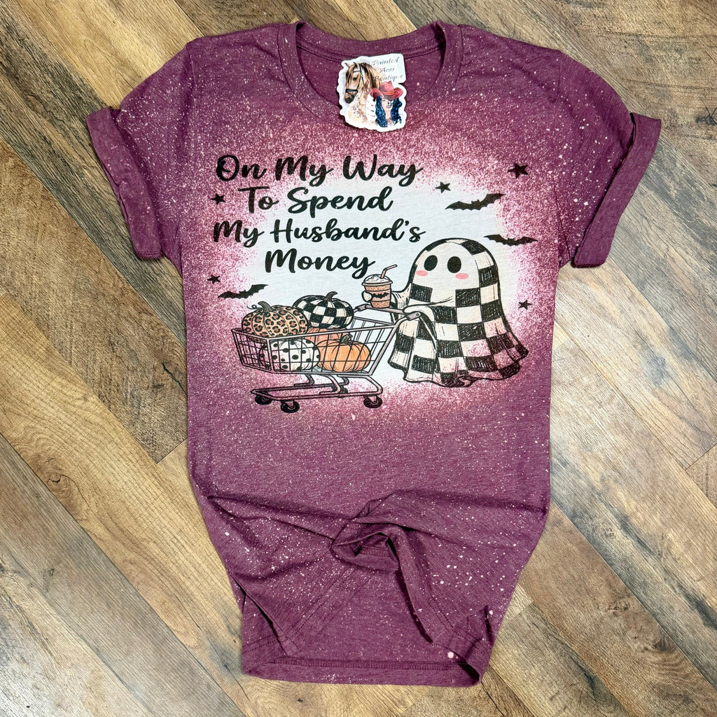 On My Way To Spend My Husband’s Money | Fall Vibes Graphic T-Shirt