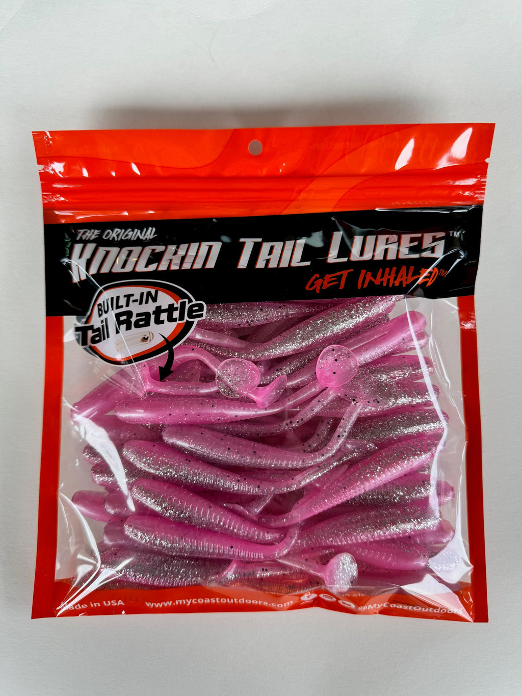 Bulk Bag, 50 Knockin Tail Lures with Built-In Tail Rattle