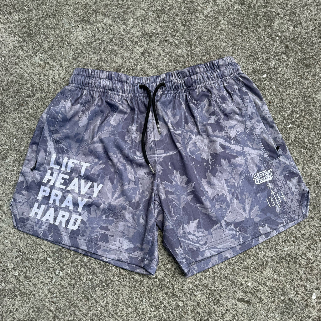 Men's Mesh Lifestyle Shorts | 5.5"- Lift Heavy Pray Hard Deadwood