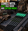 NIGHTMARE XTREME Crossbow Bolts Carbon Half Moon and Capture Nocks 20"