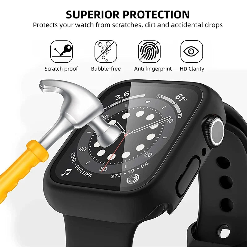 Apple Watch Series 1–3 Hard Case with Built-in Screen Protector