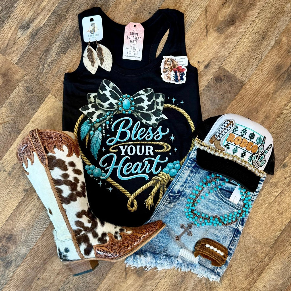 Bless Your Heart | Country Graphic Tank Top