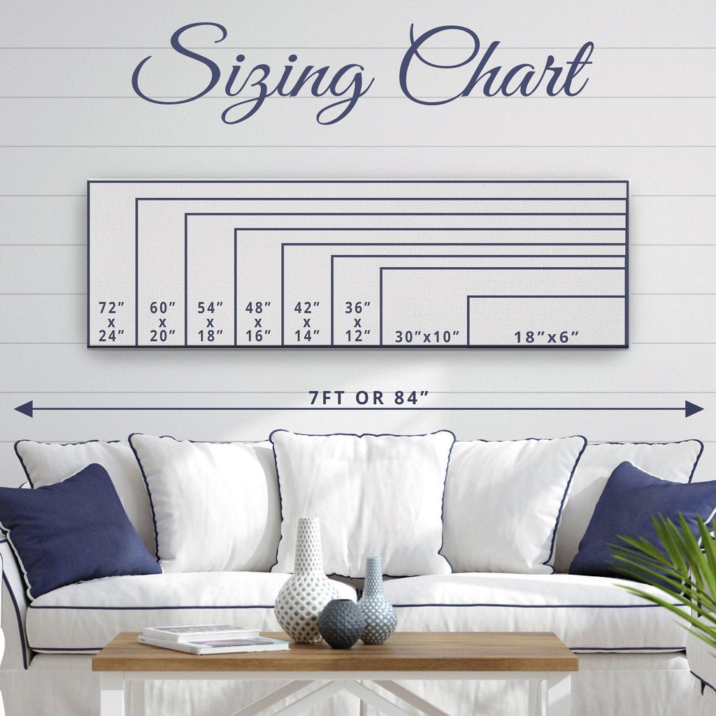Personalized Coordinates Compass Rose Canvas Sign