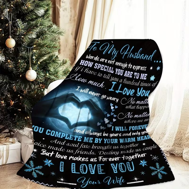 BLANKET FOR HUSBAND FROM WIFE – COMFORT & WARMTH GIFT