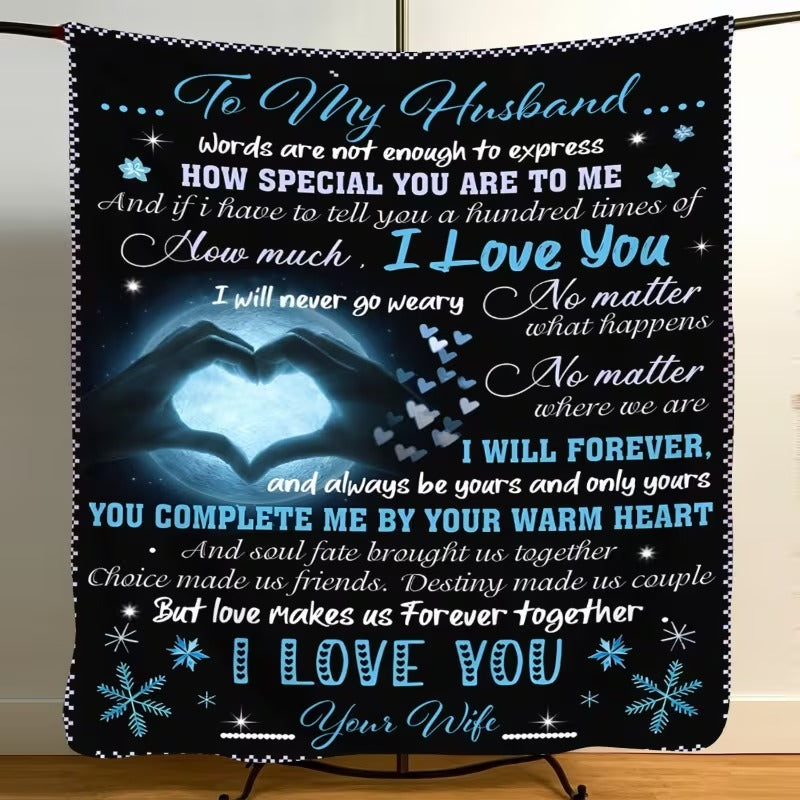 BLANKET FOR HUSBAND FROM WIFE – COMFORT & WARMTH GIFT