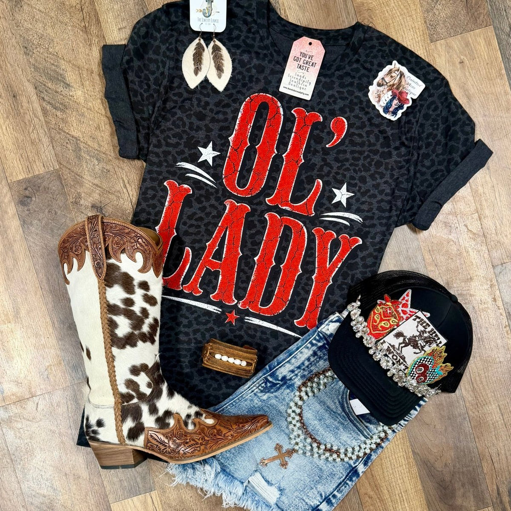 Ol’ Lady | Country Race Nights Graphic T-Shirt
