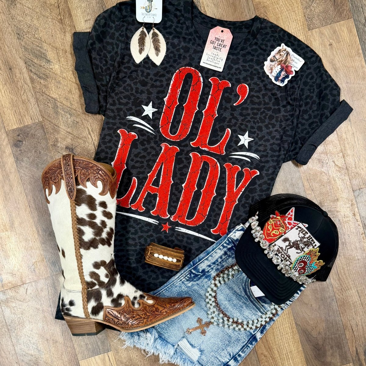 Ol’ Lady | Country Race Nights Graphic T-Shirt