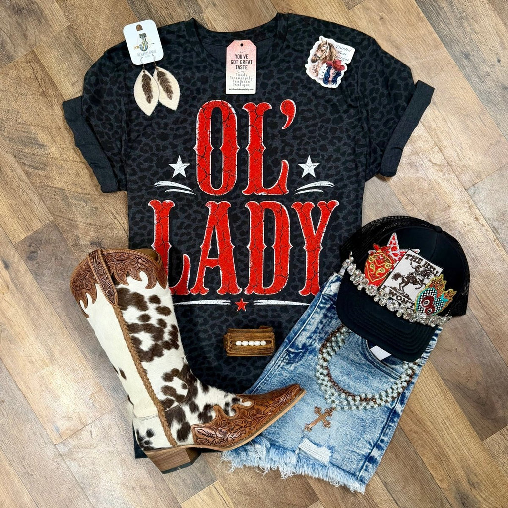 Ol’ Lady | Country Race Nights Graphic T-Shirt