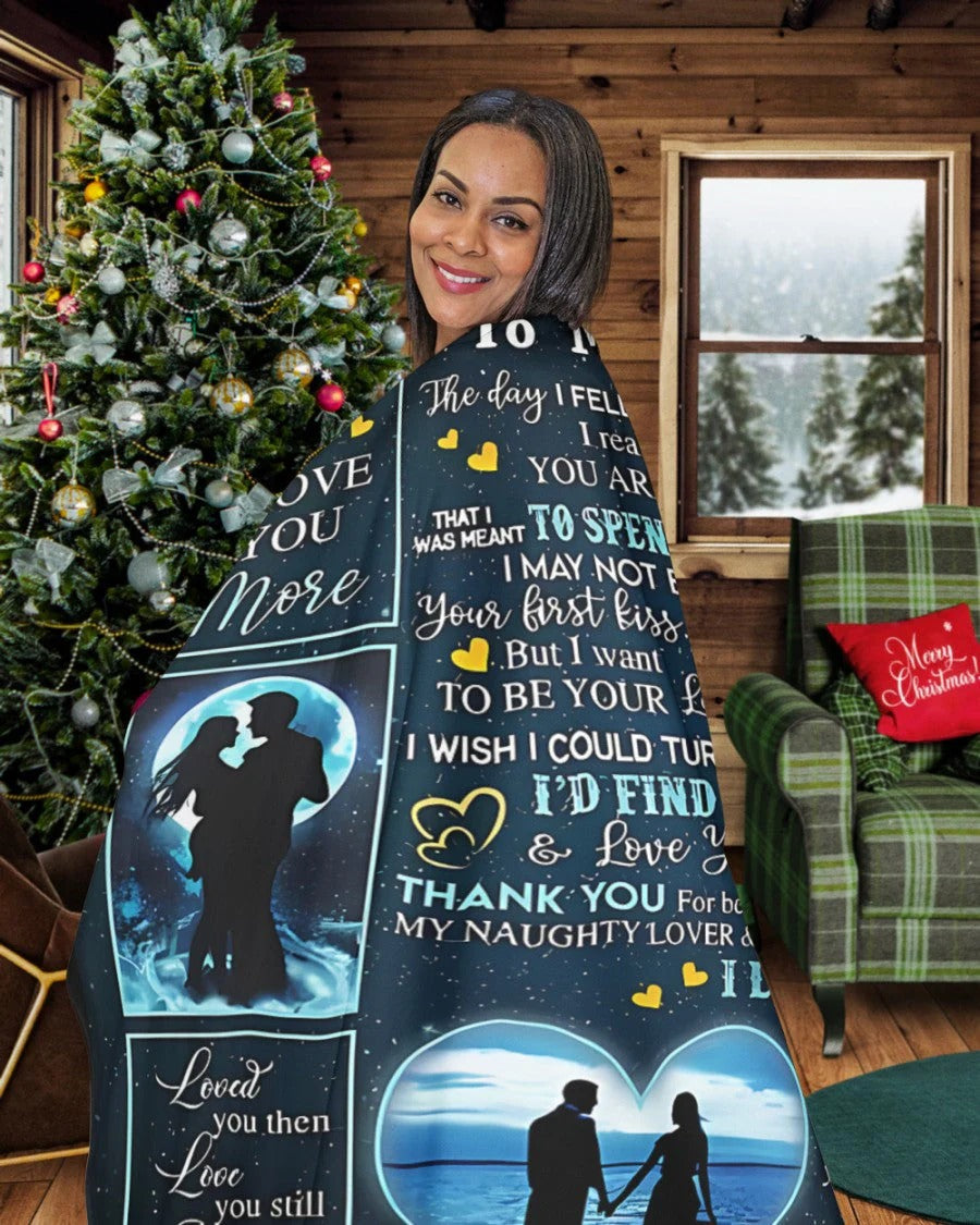 BLANKET FOR WIFE FROM HUSBAND – COMFORT & WARMTH GIFT Sherpa Fleece Blanket (SKU-CHAU-B11)